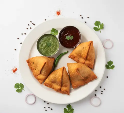 Crispy Samosas at Sidhu Punjabi Tadka in Winnipeg, MB
